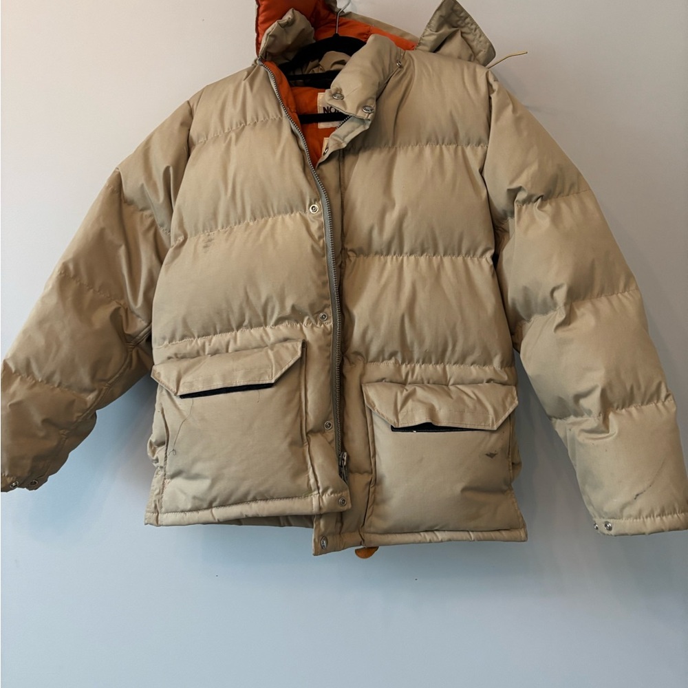 Vintage 1980s North Face Puffer Cropped Parka